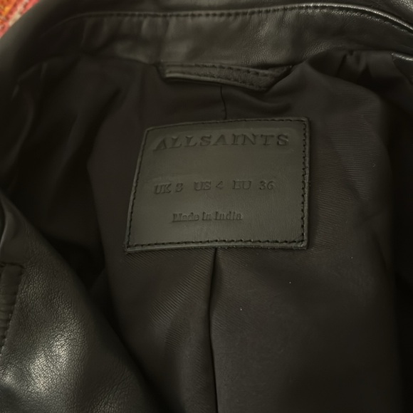 All Saints Dalby Leather Jacket - Picture 9 of 11